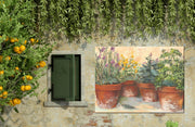 Outdoor Canvas Art 40x30 Herb Pots - My Backyard Decor