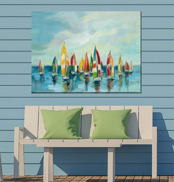 Outdoor Canvas Art 40x30 Bright Sails