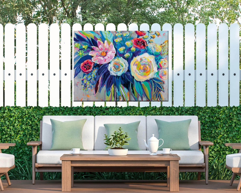 Outdoor Canvas Art 40x30 Floral Array