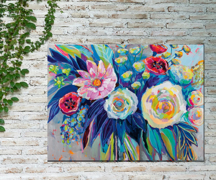 Outdoor Canvas Art 40x30 Floral Array