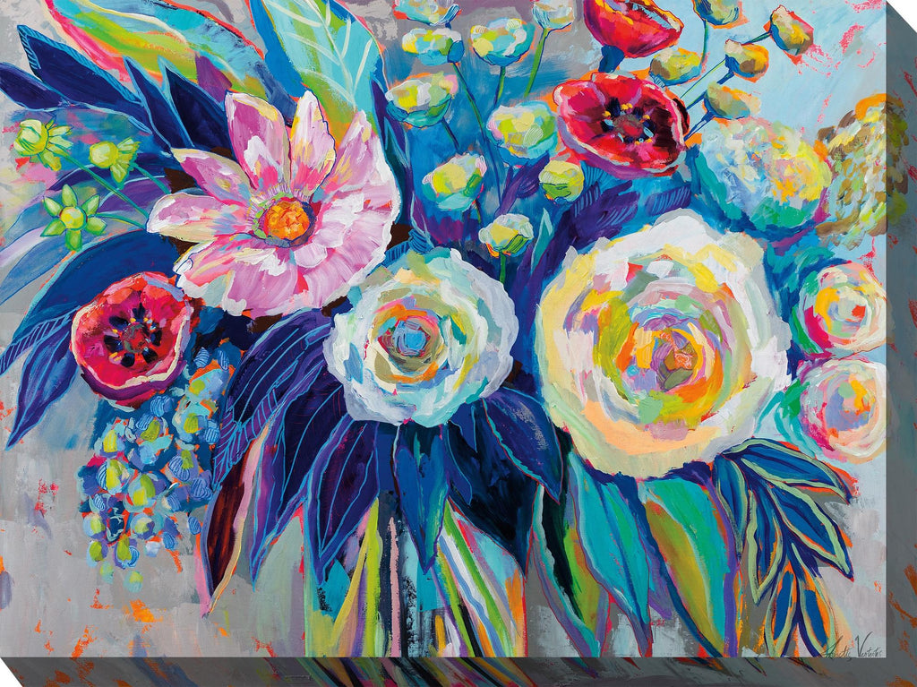 Outdoor Canvas Art 40x30 Floral Array — My Backyard Decor