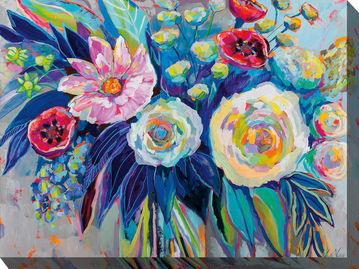 Outdoor Canvas Art 40x30 Floral Array — My Backyard Decor