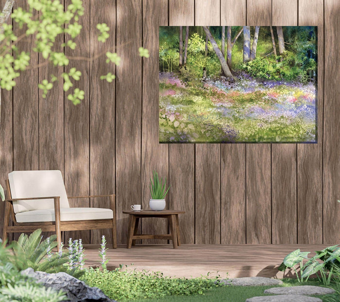 Outdoor Canvas Art 40x30 Forest in Bloom