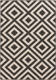 Outdoor Rugs Alfresco - Black & Cream - My Backyard Decor