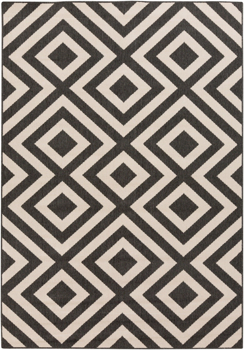 Outdoor Rugs Alfresco - Black & Cream - My Backyard Decor