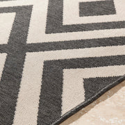 Outdoor Rugs Alfresco - Black & Cream - My Backyard Decor