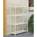 Bakers Rack - Bakers Rack - 4-Tier - Folding - Antique White - Iron