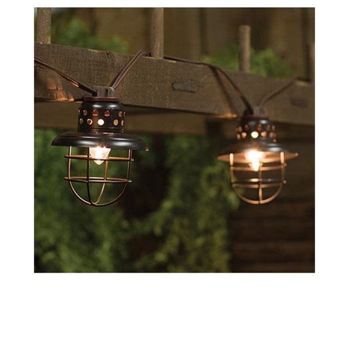 String Lights Black Lantern 10 Ct. Outdoor - My Backyard Decor