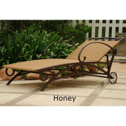 Chaise Lounge - Chaise Lounge – Resin Wicker & Steel – Valencia Honey