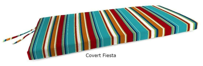 Outdoor Cushions - Outdoor Bench Cushions – Spun Polyester, Knife Edge