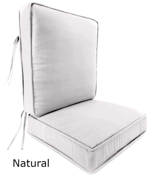 Outdoor Cushions - Outdoor Chair Cushions – 2-Piece - Sunbrella® - Box Edge