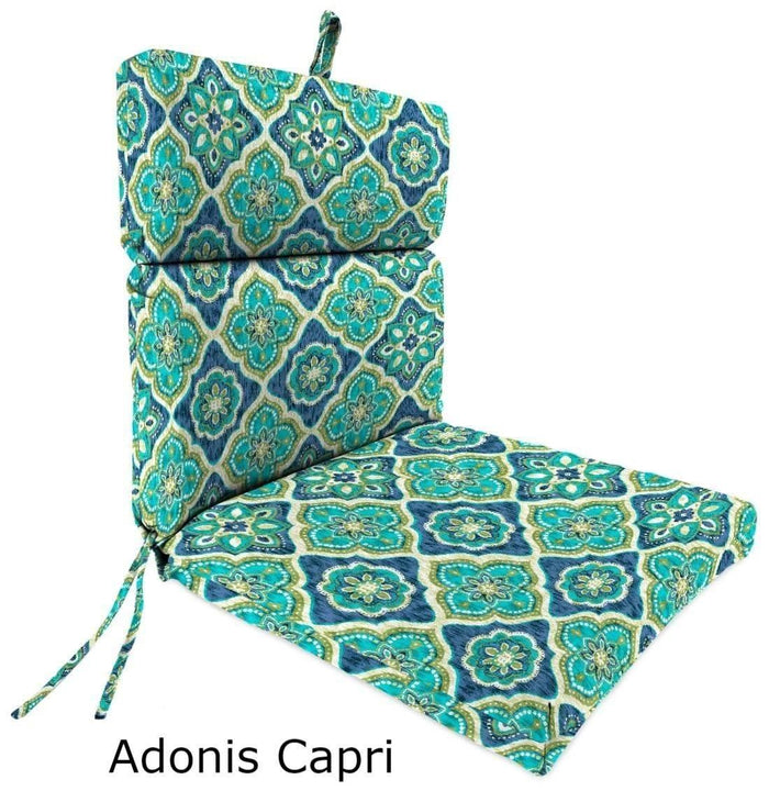 Outdoor Cushions - Outdoor Chair Cushions  – Spun Polyester, Hinged, French Edge