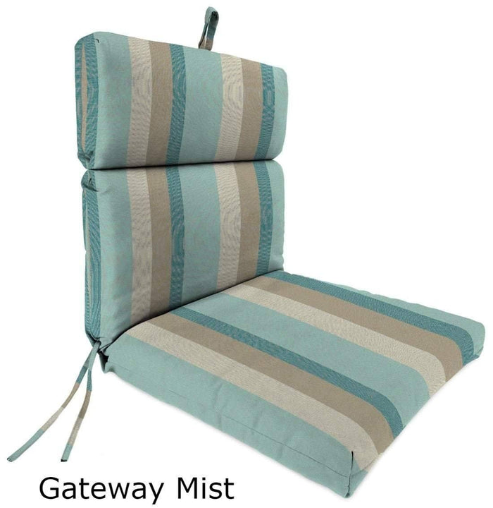 Outdoor Cushions - Outdoor Chair Cushions  – Sunbrella®, Hinged, French Edge