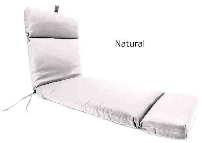Outdoor Cushions - Outdoor Chaise Lounge Cushions  – Sunbrella®, Hinged, French Edge