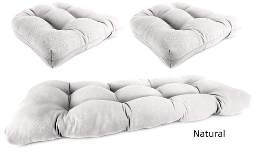 Outdoor Cushions - Outdoor Wicker Cushions – 3-Piece – Sunbrella® Knife Edge