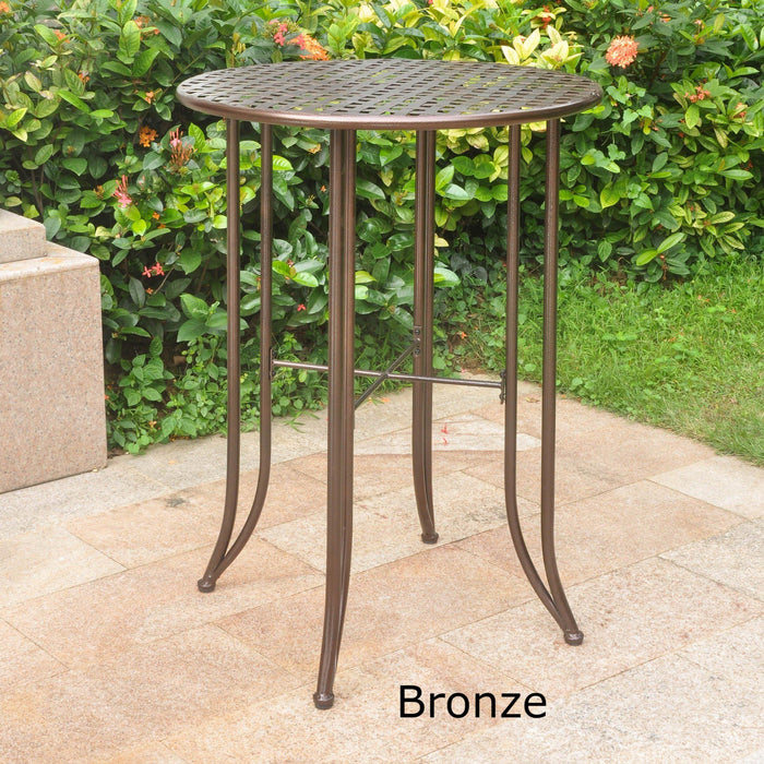 Outdoor Furniture - Bistro Bar Height Table – Powder Coated Iron - Mandalay