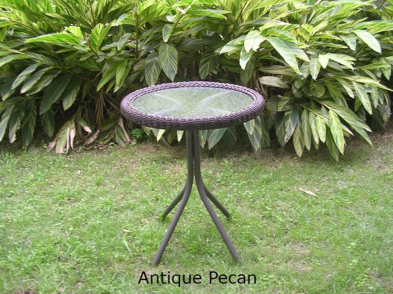 Outdoor Furniture - Outdoor Bistro Table – Resin Wicker & Steel – Maui