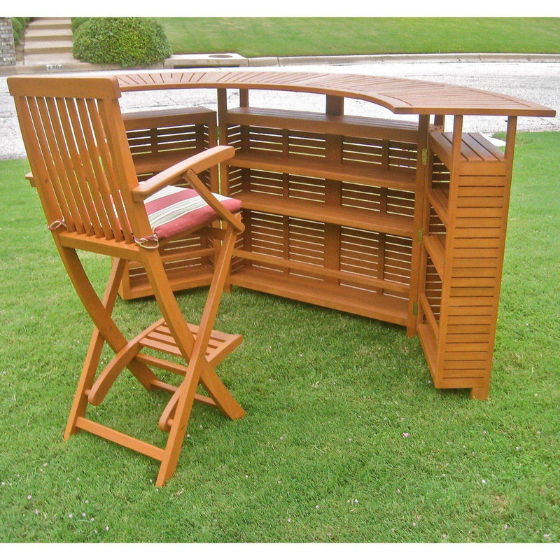 Outdoor Furniture - Outdoor Folding Bar - Balau Wood