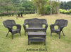 Outdoor Furniture - Outdoor Seating Group – 4 Piece Resin Wicker & Steel – Maui