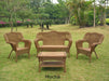 Outdoor Furniture - Outdoor Seating Group – 4 Piece Resin Wicker & Steel – Maui