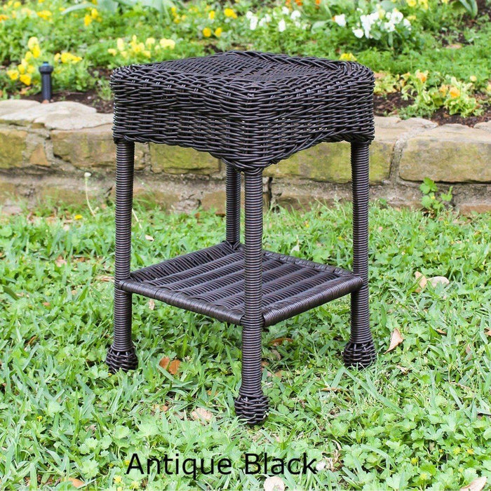 Outdoor Furniture - Outdoor Side Table – Resin Wicker & Steel – Maui
