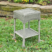 Outdoor Furniture - Outdoor Side Table – Resin Wicker & Steel – Maui