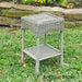 Outdoor Furniture - Outdoor Side Table – Resin Wicker & Steel – Maui