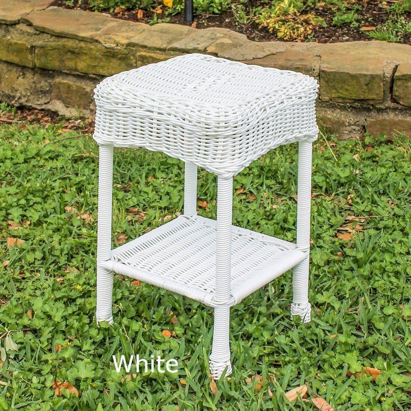 Outdoor Furniture - Outdoor Side Table – Resin Wicker & Steel – Maui