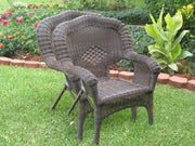 Outdoor Furniture - Patio Chairs – Set Of 2 – Resin Wicker & Steel – Maui