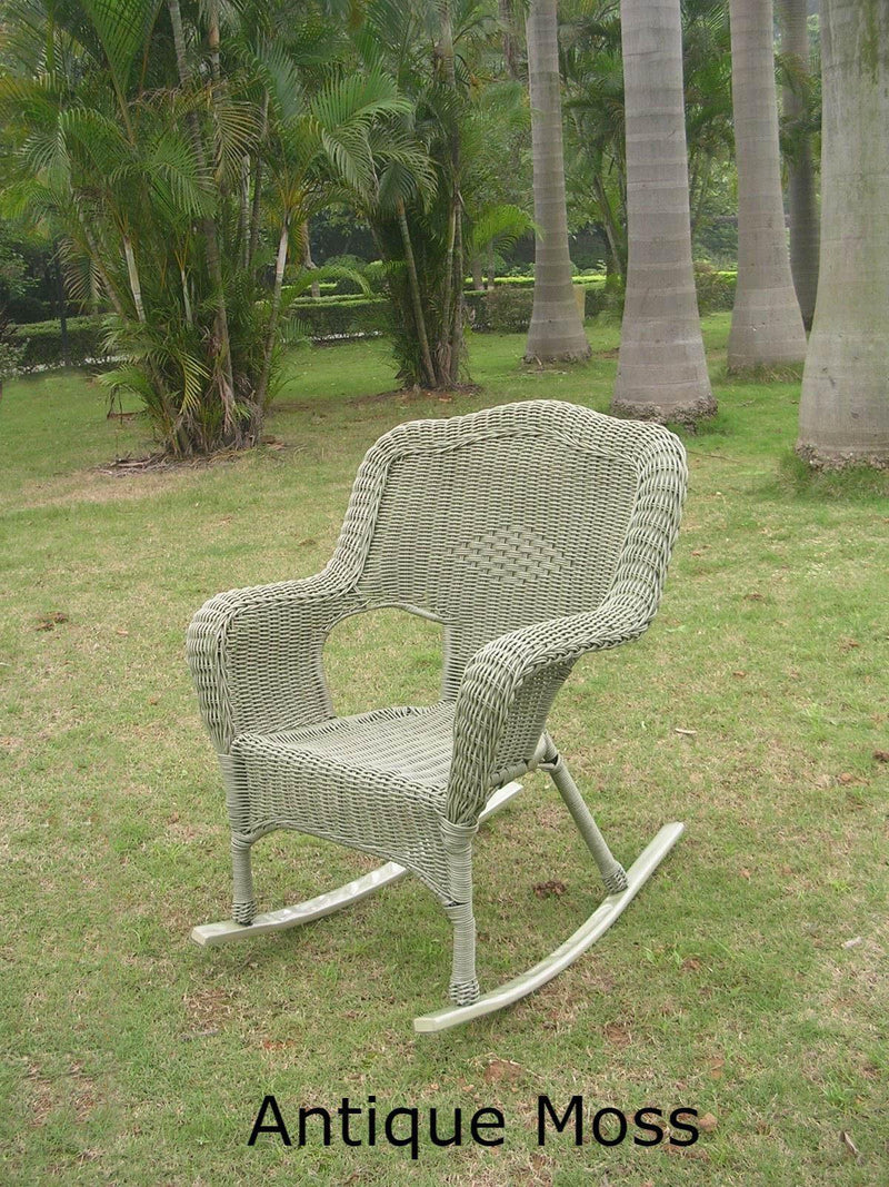 Outdoor Furniture - Patio Rockers - Set Of 2 – Resin Wicker & Steel – Maui