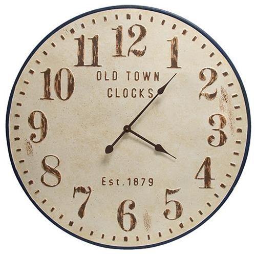 Patio Clock - Farmhouse Metal Patio Wall Clock 31"