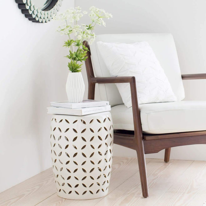 Patio Side Table - Ceramic Stool/Side Table Chantilly