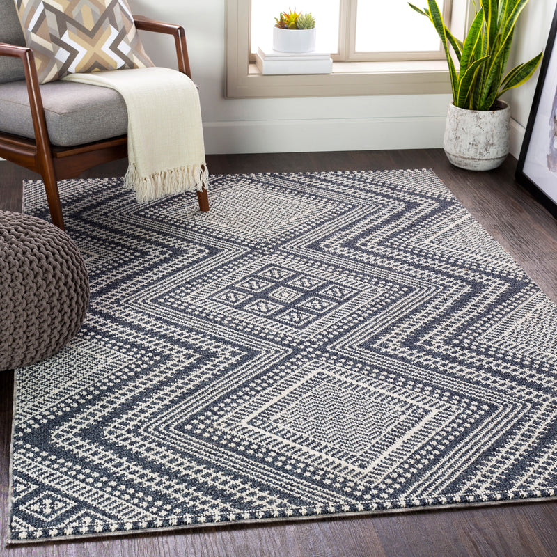 Outdoor Rugs Devereaux - Black, White, Gray