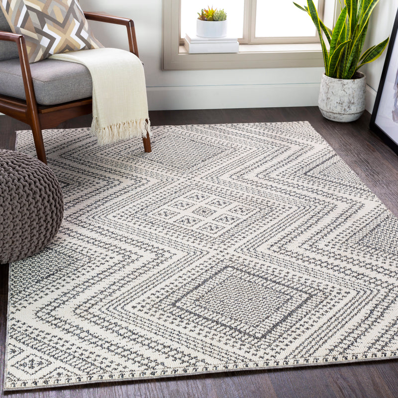 Outdoor Rugs Devereaux - Black, White, Gray