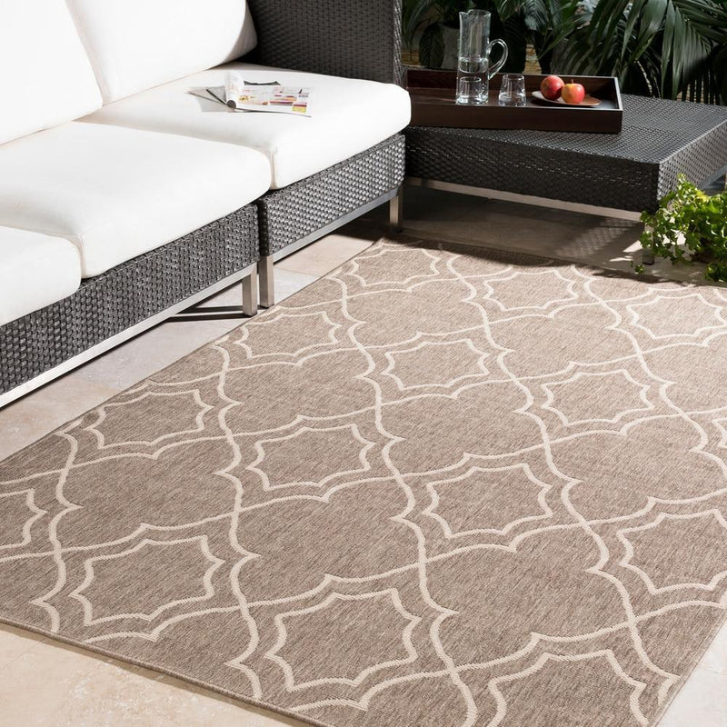 Rugs - Outdoor Rugs Alfresco - Camel & Cream