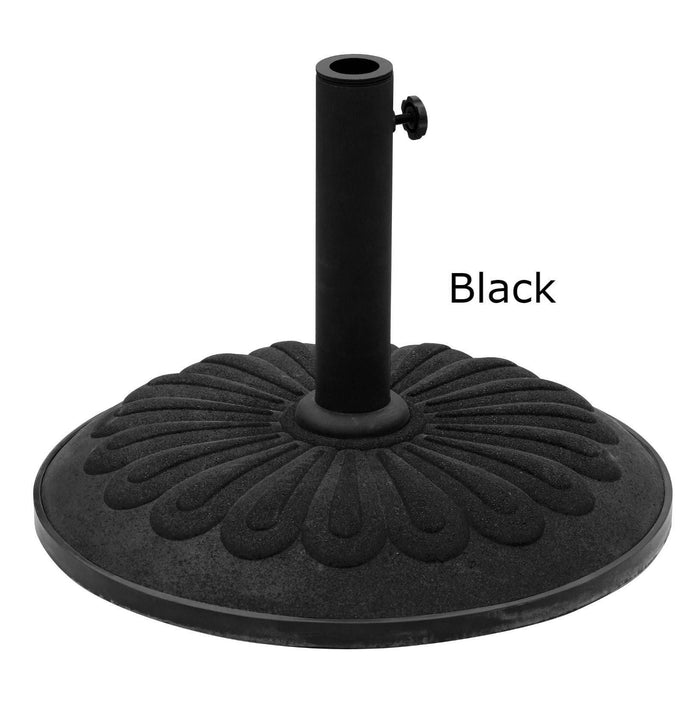 Umbrella Base - Umbrella Base - Resin - 21 Inches - Adjustable Black
