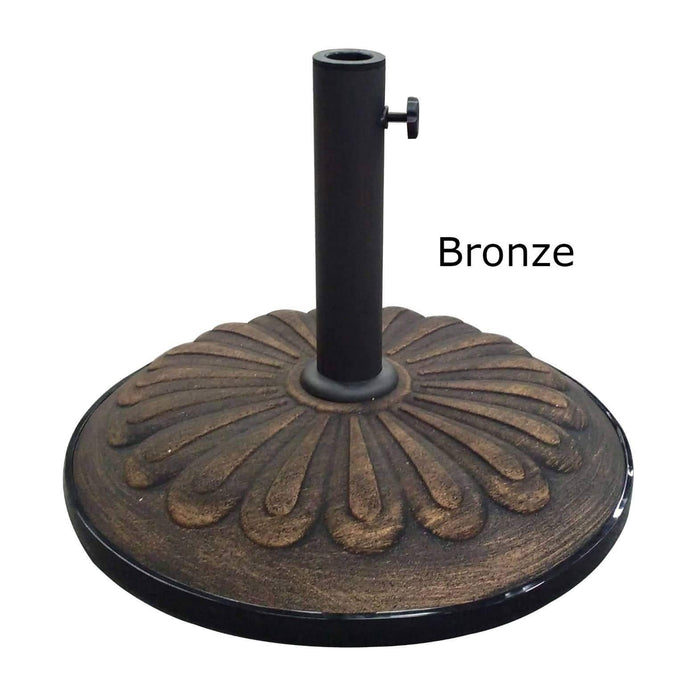 Umbrella Base - Umbrella Base - Resin - 21 Inches - Adjustable Bronze