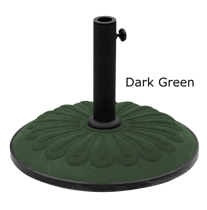 Umbrella Base - Umbrella Base - Resin - 21 Inches - Adjustable Dark Green