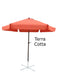 Umbrella - Patio Umbrella Aluminum 8 Feet Crank & Tilt Terra Cotta